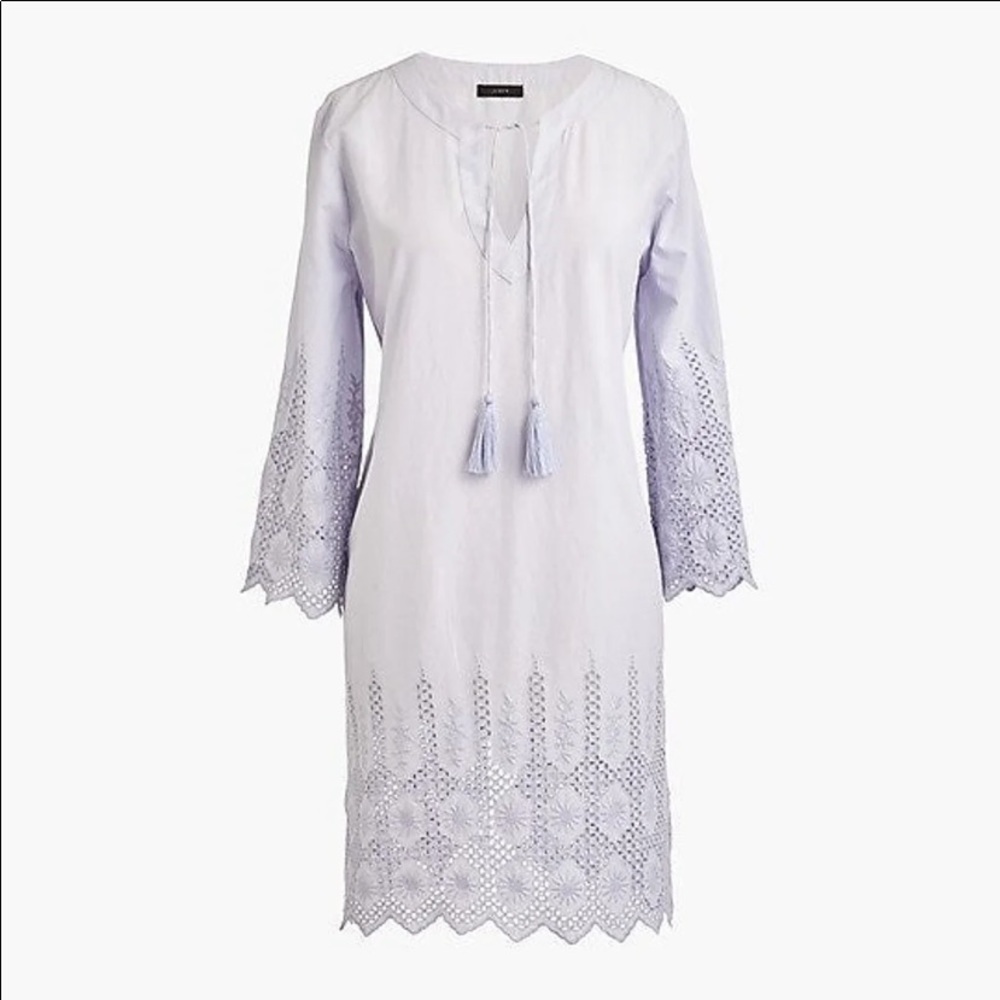 NWT J.Crew Tunic/Dresa Swim Cover-up - Size L - Periwinkle